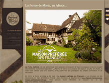 Tablet Screenshot of lafermedemarie-alsace.com